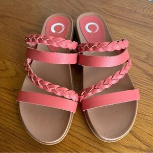 Journee Collection Colette Sandal Coral Size 5.5